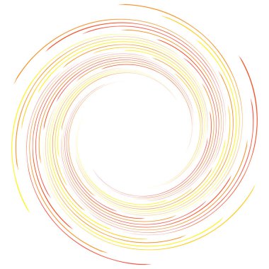 Soyut spiral, büküm. Radyal girdap, kıvrımlı girdap, dalgalı çizgiler el