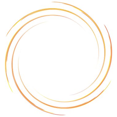 Soyut spiral, büküm. Radyal girdap, kıvrımlı girdap, dalgalı çizgiler el