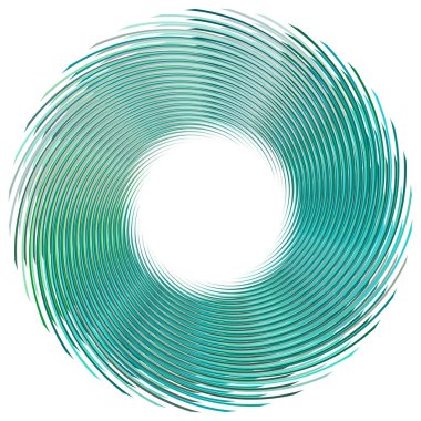 Soyut spiral, büküm. Radyal girdap, kıvrımlı girdap, dalgalı çizgiler el