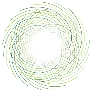 Soyut spiral, büküm. Radyal girdap, kıvrımlı girdap, dalgalı çizgiler el
