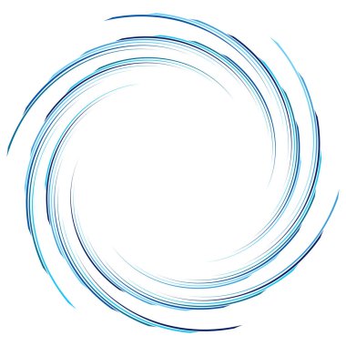 Soyut spiral, büküm. Radyal girdap, kıvrımlı girdap, dalgalı çizgiler el
