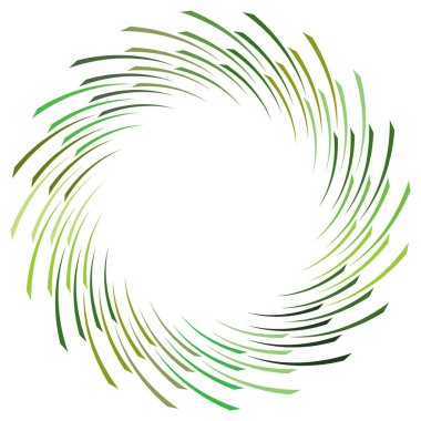 Soyut spiral, büküm. Radyal girdap, kıvrımlı girdap, dalgalı çizgiler el