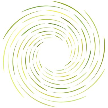 Soyut spiral, büküm. Radyal girdap, kıvrımlı girdap, dalgalı çizgiler el