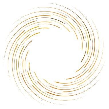 Soyut spiral, büküm. Radyal girdap, kıvrımlı girdap, dalgalı çizgiler el