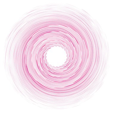 Soyut spiral, büküm. Radyal girdap, kıvrımlı girdap, dalgalı çizgiler el