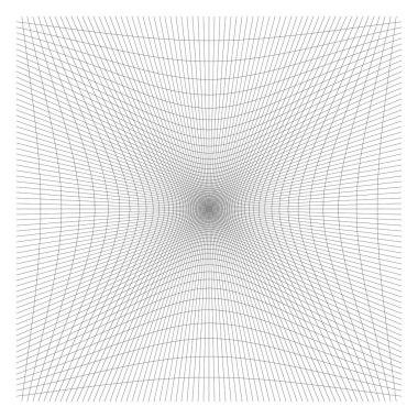 İçe doğru, girinti eğri çizgiler ızgara, kafes. Eğim içi boş sıkıştırmak,