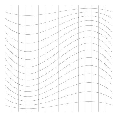 Dalgalı, ince çizgiler sallıyor. Kamber, crook, sıkmak streç distorti