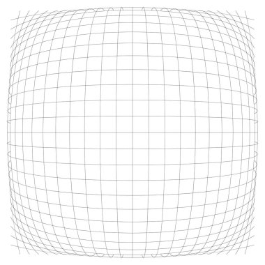 3D convex spherical, globe, orb protrude distortion, deformation clipart