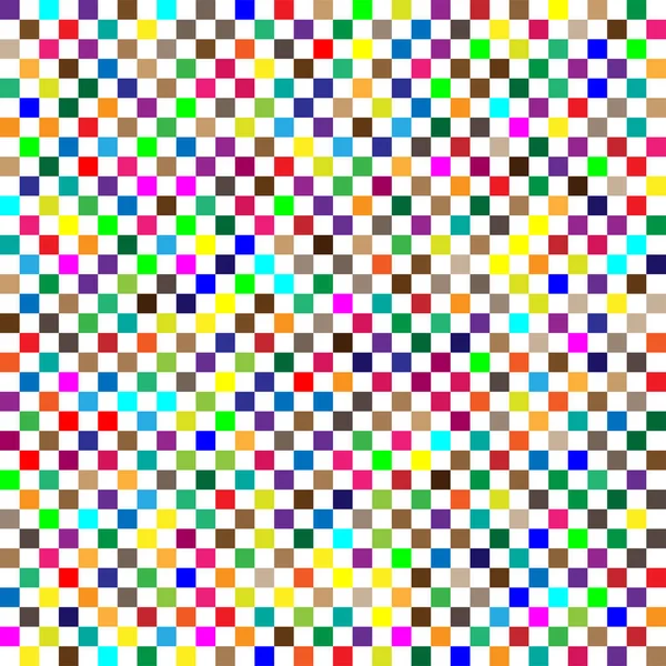 Bezešvé náhodné čtverečky, pixelované mozaiky, obrazové body, barevné — Stockový vektor