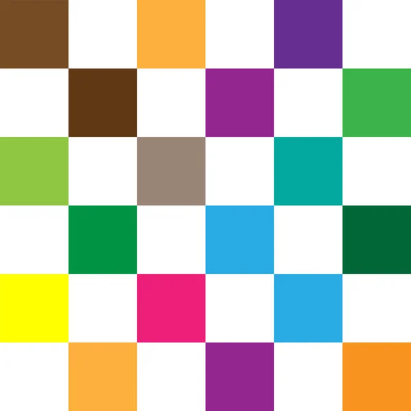 Seamless random squares, mosaic tiles pixelated, pixels colorful — Stock Vector