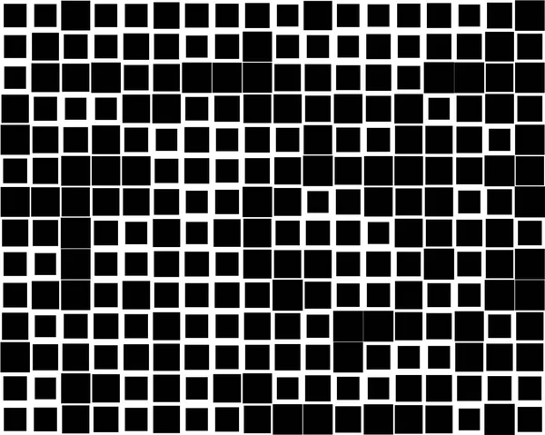 Quadrados pixelados, bloco pixels padrão de mosaico aleatório / backgrou — Vetor de Stock