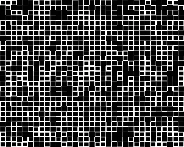 Kvadrater pixelated, block pixlar slumpmässiga mosaikmönster/bakgrun — Stock vektor