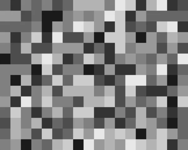 Cuadrados pixelados, píxeles de bloque patrón de mosaico aleatorio / backgrou — Vector de stock
