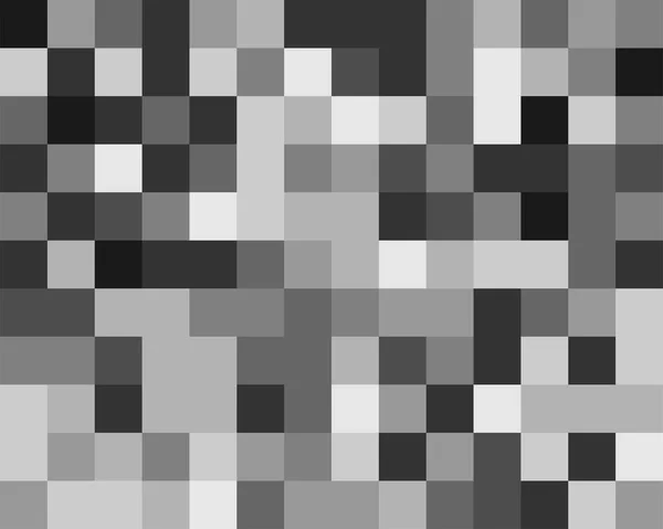 Cuadrados pixelados, píxeles de bloque patrón de mosaico aleatorio / backgrou — Vector de stock