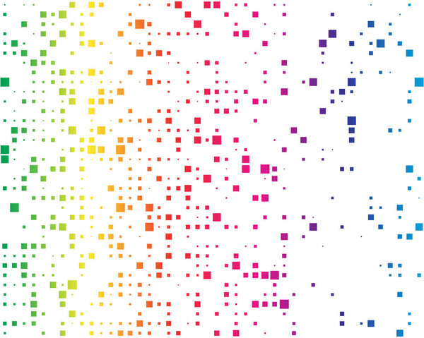 квадраты пикселизированные, блок пикселей случайный мозаика шаблон / backgrou
