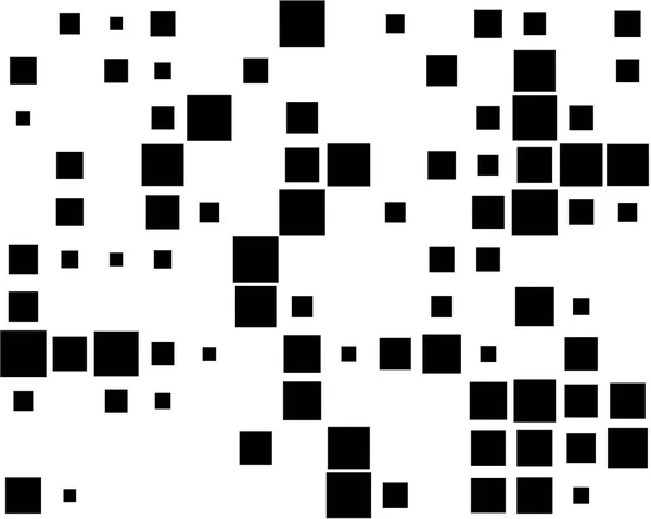 Quadrados pixelados, bloco pixels padrão de mosaico aleatório / backgrou — Vetor de Stock