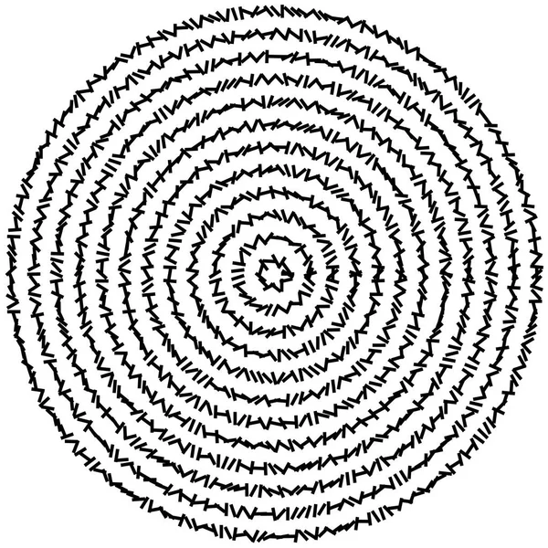 Geometryczne koło kwadratów, prostokątów. spirala kątowa, wir — Wektor stockowy