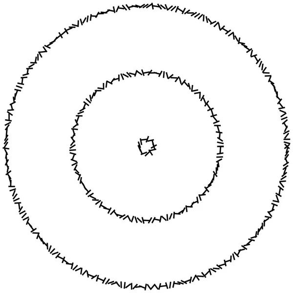 Cerchio geometrico di quadrati, rettangoli. spirale angolare, vortice a — Vettoriale Stock