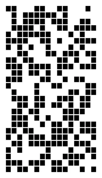 Carrés pixelisés, bloc pixels motif de mosaïque aléatoire / backgrou — Image vectorielle