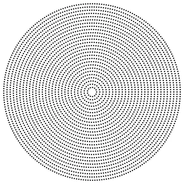 Círculo geométrico de cuadrados, rectángulos. espiral angular, vórtice a — Archivo Imágenes Vectoriales