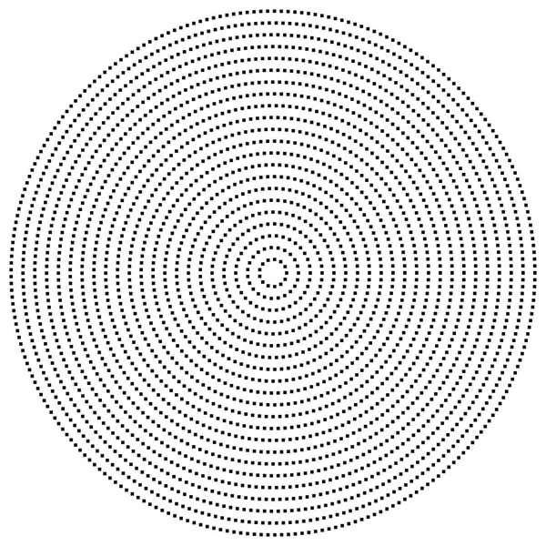 Círculo geométrico de cuadrados, rectángulos. espiral angular, vórtice a — Vector de stock