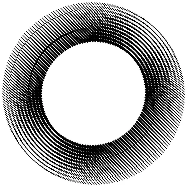 Cerchio geometrico di quadrati, rettangoli. spirale angolare, vortice a — Vettoriale Stock