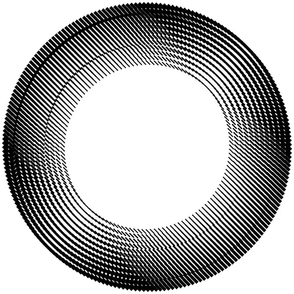 Círculo geométrico de cuadrados, rectángulos. espiral angular, vórtice a — Archivo Imágenes Vectoriales