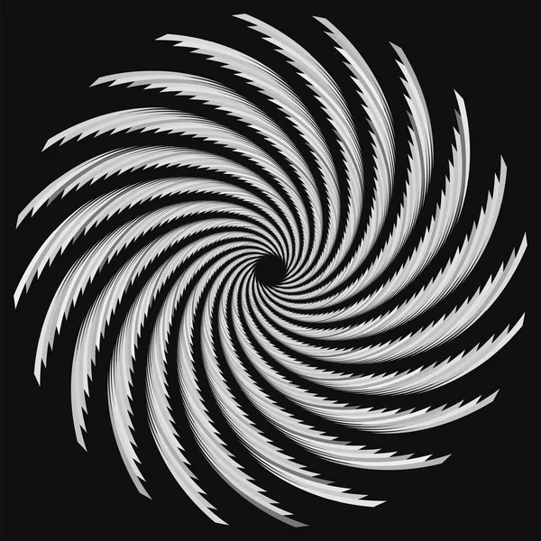 Abstrakt spiral, vri. Radialvirvel, snurrekurv, bølgelinje – stockvektor