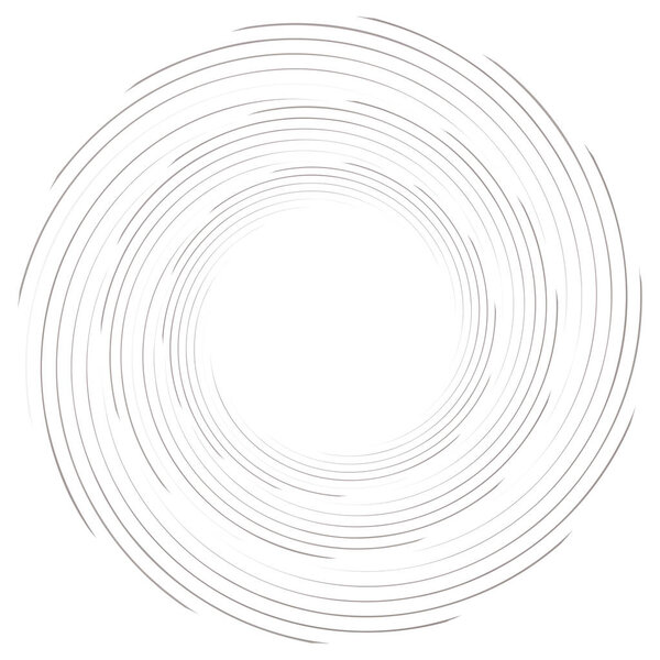 Abstract spiral, twist. Radial swirl, twirl curvy, wavy lines el