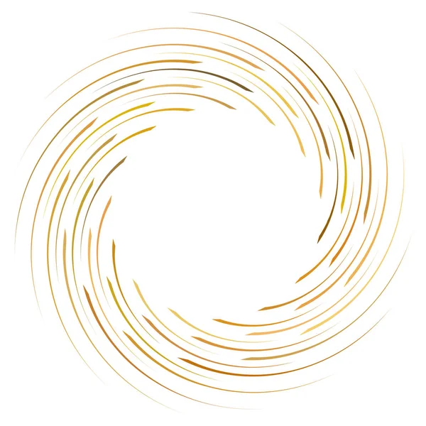 Espiral abstracta, giro. Remolino radial, curvas giratorias, líneas onduladas el — Vector de stock