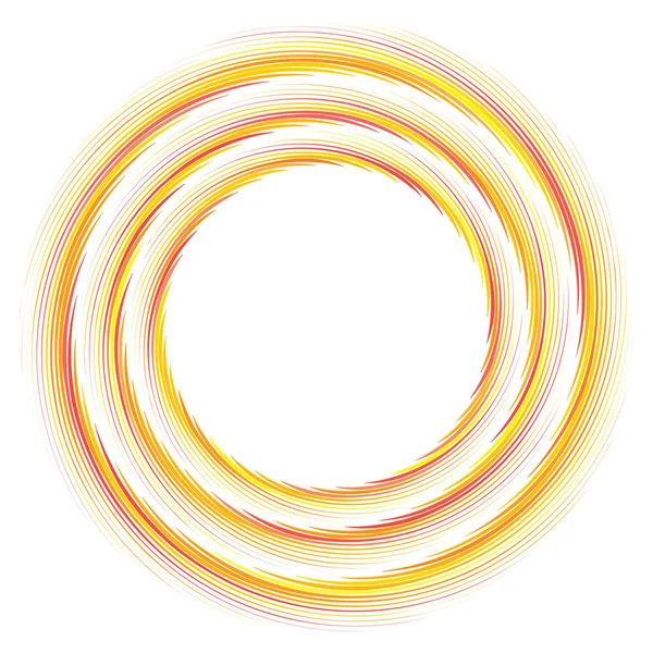 Abstrakt spiral, twist. Radiell virvel, snurra kurviga, vågiga linjer El — Stock vektor