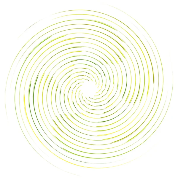 Espiral abstracta, giro. Remolino radial, curvas giratorias, líneas onduladas el — Vector de stock