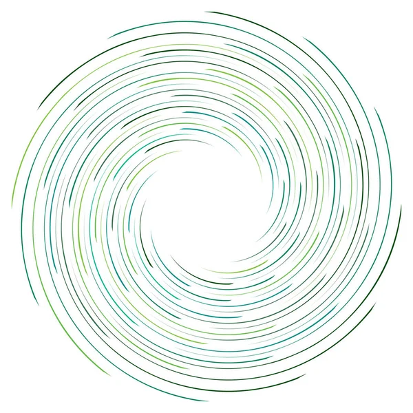 Espial abstrato, torção. Radial redemoinho, twirl curvy, linhas onduladas el —  Vetores de Stock