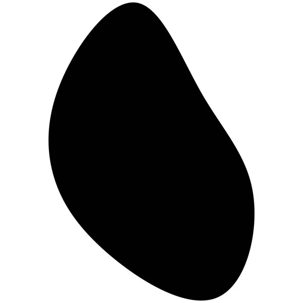 Random blotch, inkblot. Organic blob, blot. Speck shape.Splat, f — Stock Vector
