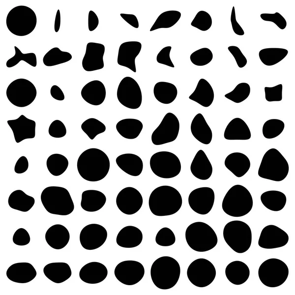 Véletlenszerű blotch, inkblot. Szerves blob, blot. Speck alakja. Hibat, f — Stock Vector