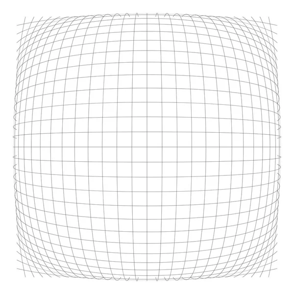 Prostorový konvexní Sférická koule, glóbus, deformační deformace, deformace — Stockový vektor