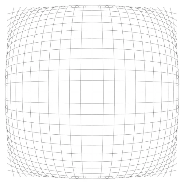3D domború gömb alakú, gömb, Orb nyúljanak torzítás, deformáció — Stock Vector