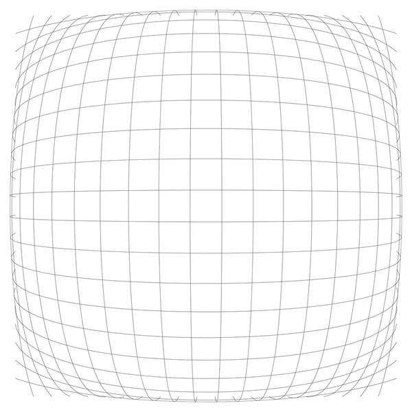 3d 凸球形、球形、球形突出变形、变形 — 图库矢量图片