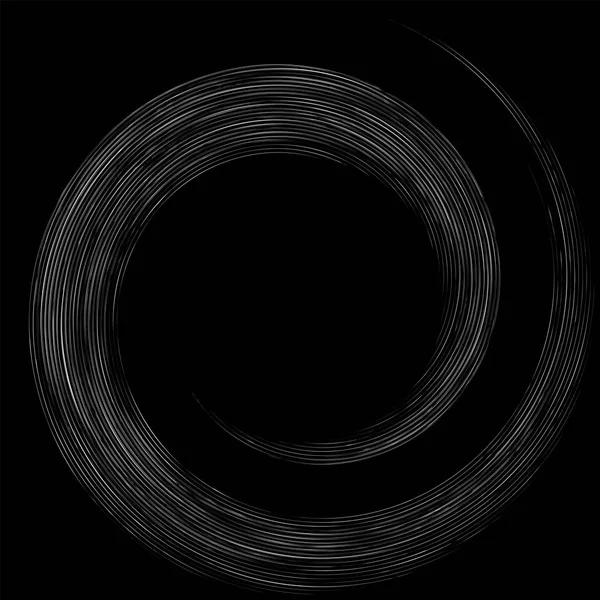 Detaljerad virvel, spiral element. Whirlpool, snurra effekt. Cir — Stock vektor