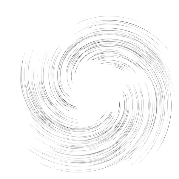 Giro detalhado, elemento espiral. Whirlpool, efeito de turbilhão. Cir —  Vetores de Stock