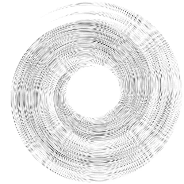 Tourbillon détaillé, élément en spirale. Tourbillon, effet tourbillon. Sapin — Image vectorielle