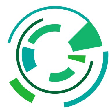 Geometrik daire. Bilimkurgu, yüksek teknoloji Ui dairesel eleman