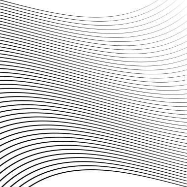 Geometrik sallayarak, dalgalı paralel çizgiler. Dalgalanma, bükülmüş çizgiler pat