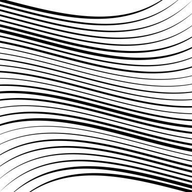 Geometric waving, wavy parallel lines. Ripple, twisted lines pat clipart