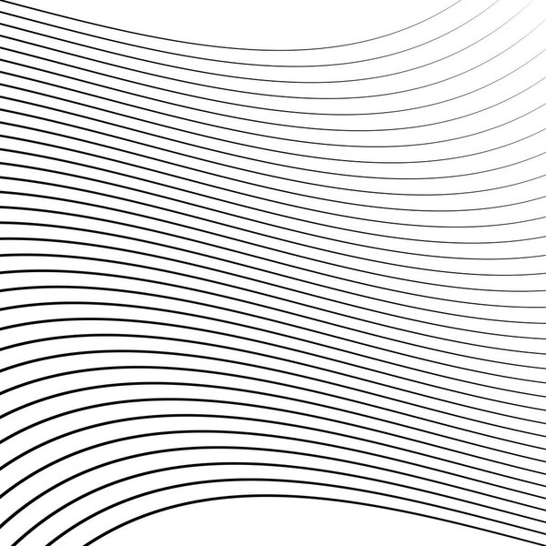 Geometric waving, wavy parallel lines. Ripple, twisted lines pat