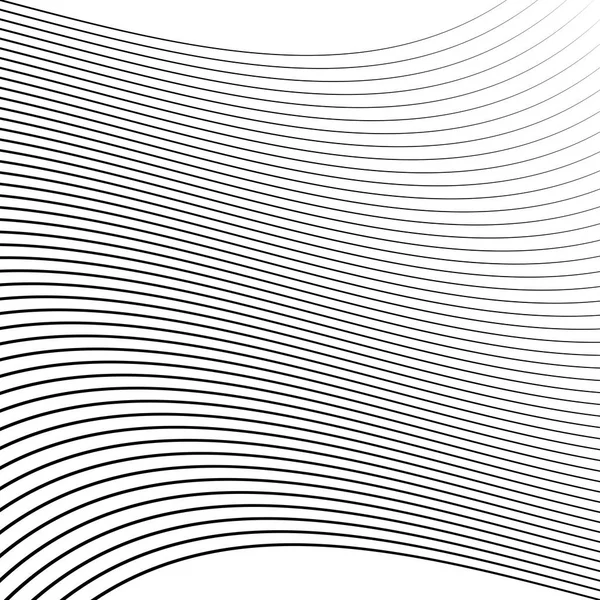 幾何学的な波振り、波状の平行線。リップル、ツイストラインパット — ストックベクタ