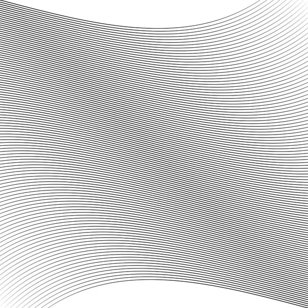 Геометрические колебания, волнистые параллельные линии. Рябь, перекрученные линии похлопывание — стоковый вектор