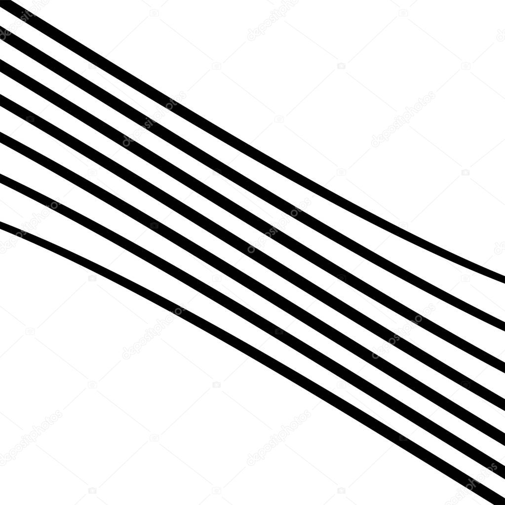 Geometric waving, wavy parallel lines. Ripple, twisted lines pat