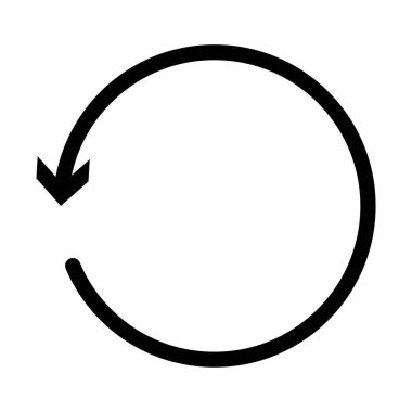 Dairesel, daire ok sol. Radyal ok simgesi, sembol. Sayaç