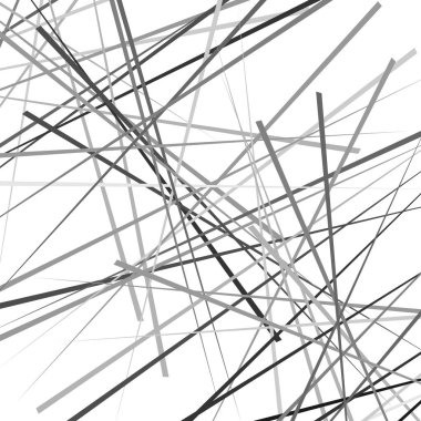 Rastgele kaotik çizgiler düzensiz geometrik desen, doku Abstra